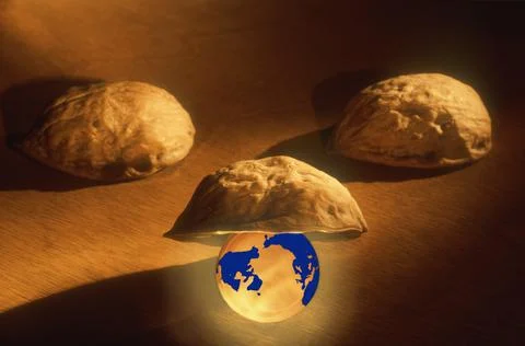 Hidden Globe 스톡 사진