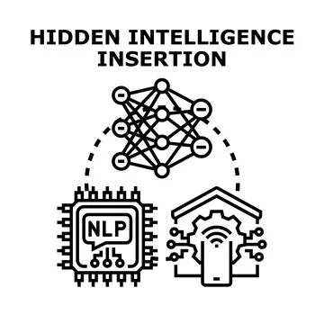 Hidden intelligence insertion using neural network technology 스톡 일러스트