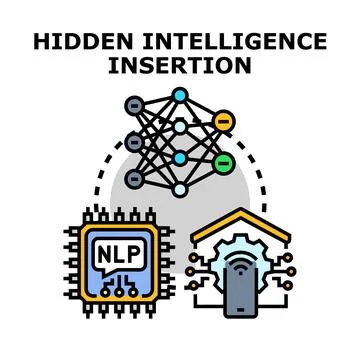 Hidden intelligence insertion using neural network technology Stock Illustration