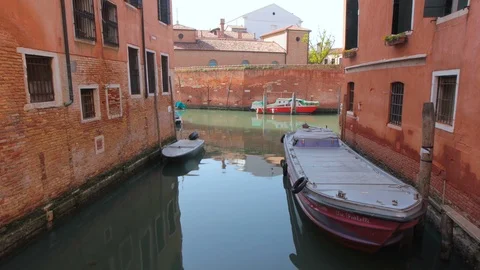 Hidden kanal in Venice Time lapse Stock Footage 87291619
