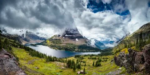 Hidden Lake Stock Photos