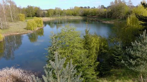 Hidden lake 库存照片