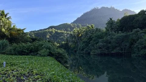 Hidden lake Stock Photos