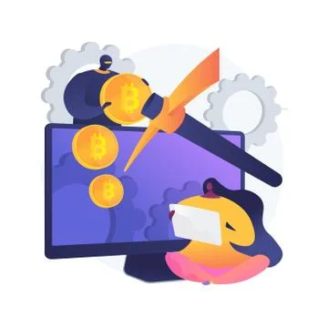 Hidden mining abstract concept vector illustration. Stock Illustration