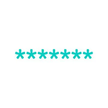Hidden password icon symbolizing protected credentials, masked input Stock-Illustration