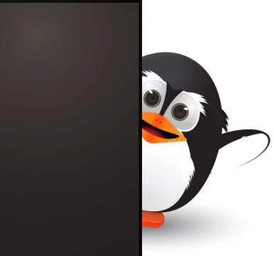 Hidden penguin Stock Illustration