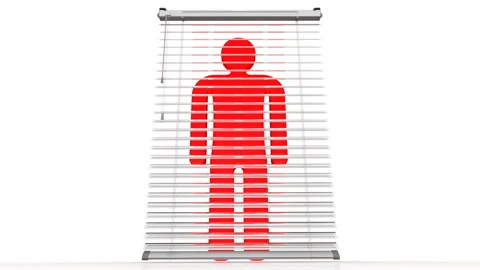 Hidden person Stock Footage 132066247