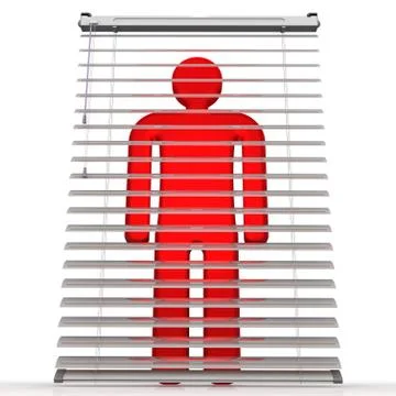 Hidden person Stock Illustration