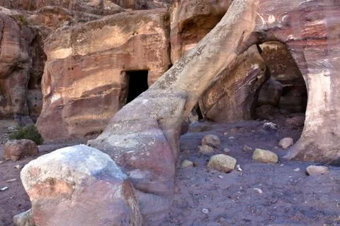 Hidden Petra Foto stock
