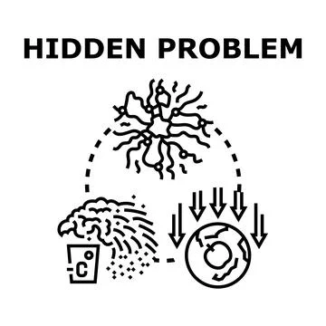 Hidden problem concept with complex global challenge Stock Illustration