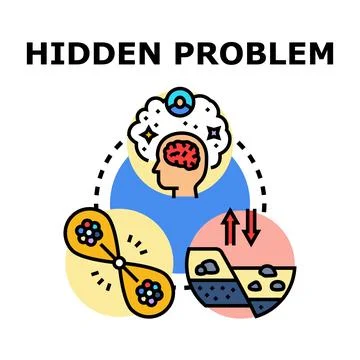 Hidden problem concept vector illustration finding solution 스톡 일러스트
