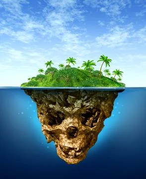 Hidden Risk Stock Illustration