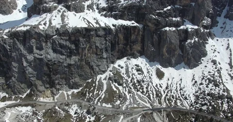 The hidden road behind the mountain Stock Footage 67705794