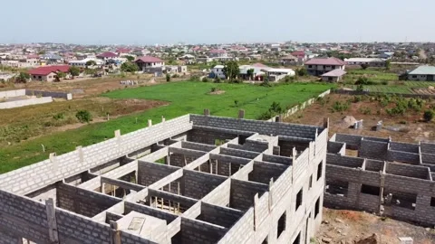Hidden Roof Construction Stock Footage 296874383