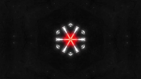 Hidden Skull Energy Core – Dark Cyber Symmetry VJ Loop 4K Seamless Stock-Footage 327252893