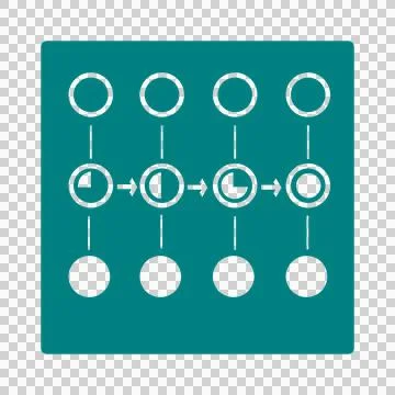 Hidden States Diagram — Layer‑by‑Layer Token Transformation 库存插图
