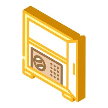 Hidden storage compartment isometric icon vector illustration Stock Illustration