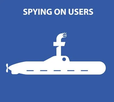 Hidden surveillance of users. Spying on users like the periscope. Stock Illustration