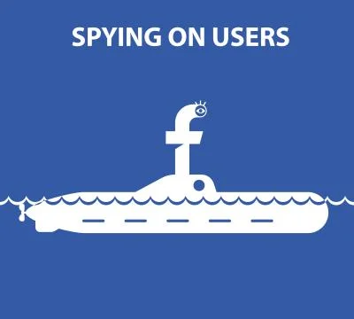 Hidden surveillance of users. Spying on users like the periscope. Stock Illustration