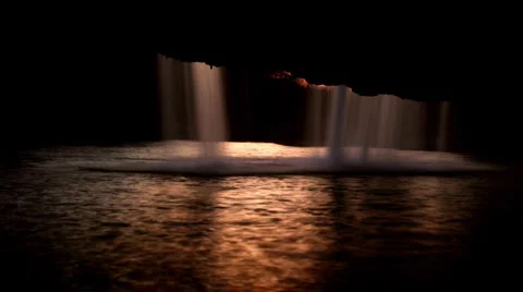 Hidden treasure in the cave Stock Footage 2668316