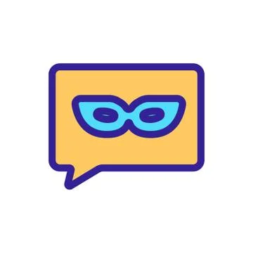 Hidden user internet icon vector. Isolated contour symbol illustration 스톡 일러스트