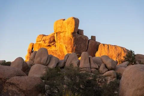 Hidden Valley Rock Formations at Sunset Fotos de archivo
