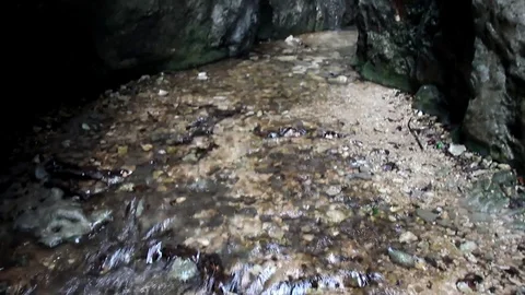 Hidden waterfall Stock Footage 107518905