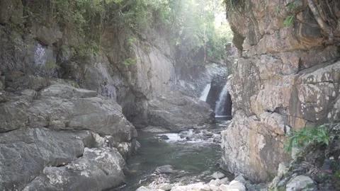 Hidden Waterfall Stock Footage 272882568