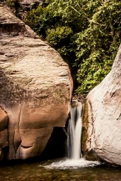Hidden waterfall Stock Photos