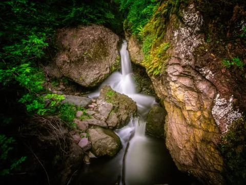 Hidden waterfall Stock Photos
