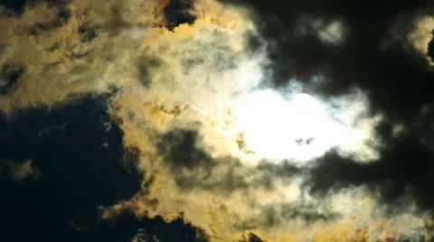 Hidding Sun Stock Footage 26236631