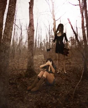 Hide and death Stock Illustration