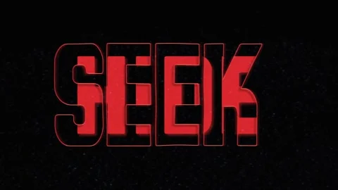 Hide and Seek text animation Video stock 304416028