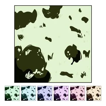 Hide cow skin cartoon vector graphic Stock Illustration