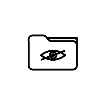 Hide folder icon design vector illustration Illustrazione stock