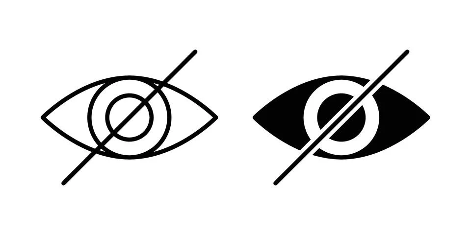 Hide icon concept. best for web design イラスト素材