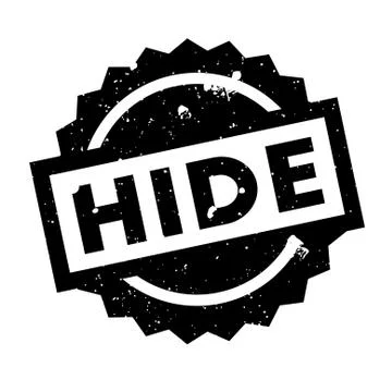 Hide rubber stamp Stock Illustration