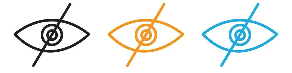 Hide vector logo set collection for web app ui Stock Illustration