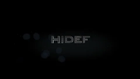 Hidef 3D title metal text on black alpha channel background Stock Footage 256615708