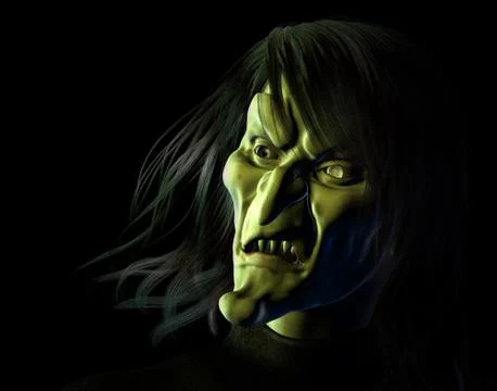 Hideous Witch Stock Illustration