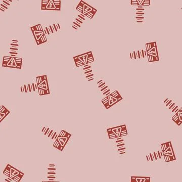 Hidh electricity glyph vector seamless pattern 스톡 일러스트
