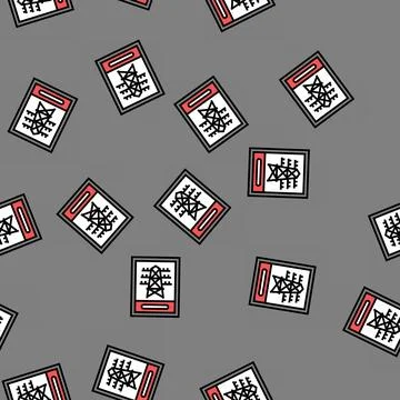 Hidh electricity vector seamless pattern Illustrazione stock