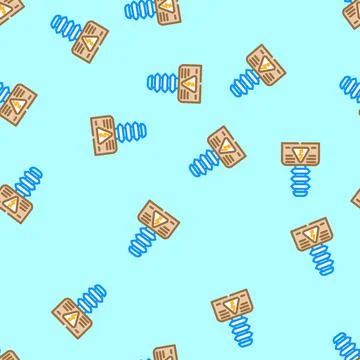 Hidh electricity vector seamless pattern 스톡 일러스트