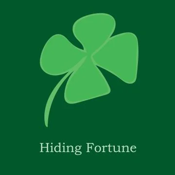 Hiding fortune Illustrazione stock