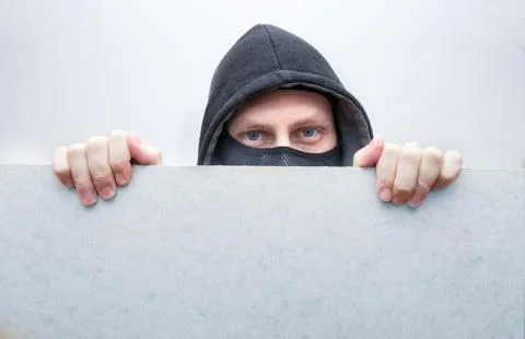 Hiding thief Stock Photos