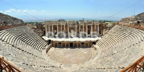 Hierapolis amphitheater Stock Photos