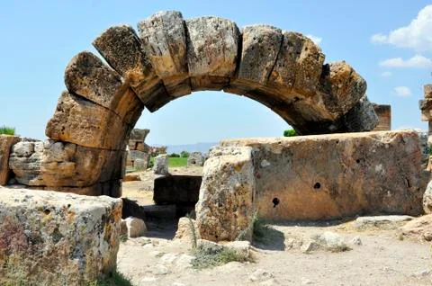 Hierapolis arch Stock Photos