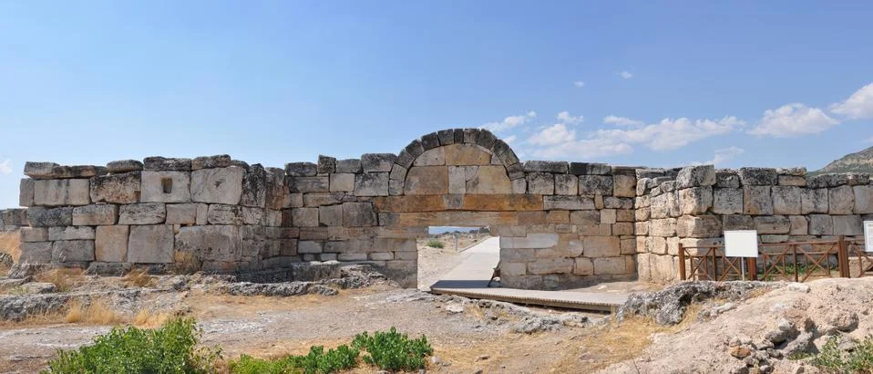 Hierapolis gate Stock Photos