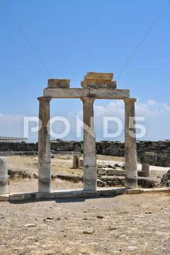 Hierapolis gymnasium Stock Photos