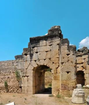 Hierapolis ruins Stock Photos